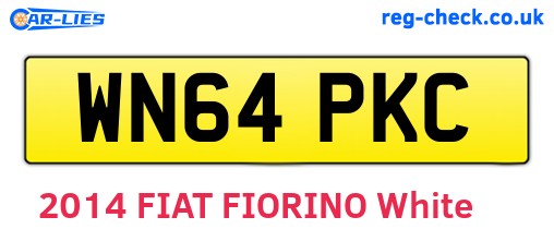 WN64PKC are the vehicle registration plates.