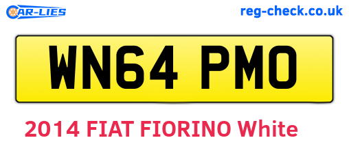 WN64PMO are the vehicle registration plates.