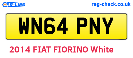 WN64PNY are the vehicle registration plates.