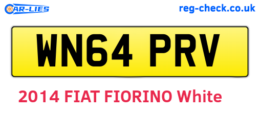 WN64PRV are the vehicle registration plates.