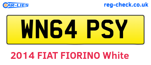 WN64PSY are the vehicle registration plates.