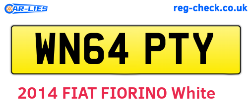 WN64PTY are the vehicle registration plates.