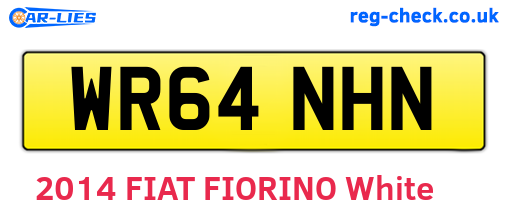 WR64NHN are the vehicle registration plates.