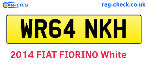WR64NKH are the vehicle registration plates.