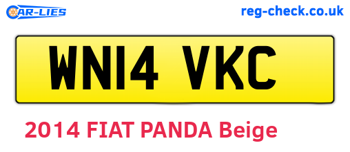 WN14VKC are the vehicle registration plates.