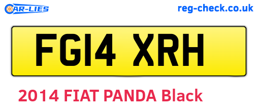 FG14XRH are the vehicle registration plates.