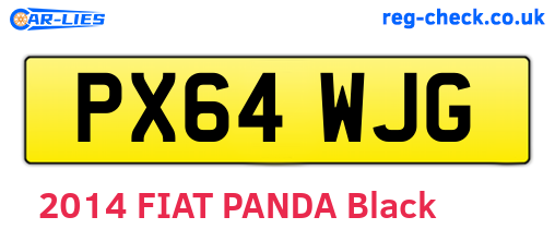 PX64WJG are the vehicle registration plates.