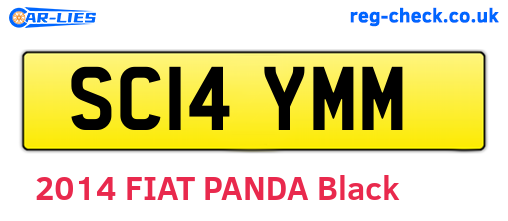 SC14YMM are the vehicle registration plates.