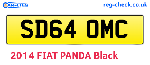 SD64OMC are the vehicle registration plates.