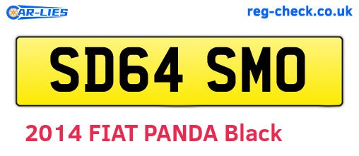 SD64SMO are the vehicle registration plates.