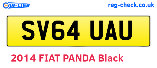 SV64UAU are the vehicle registration plates.