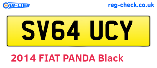 SV64UCY are the vehicle registration plates.
