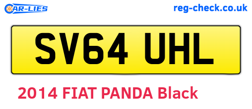 SV64UHL are the vehicle registration plates.