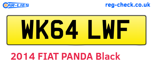 WK64LWF are the vehicle registration plates.