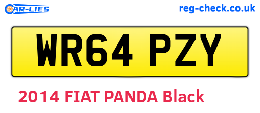 WR64PZY are the vehicle registration plates.