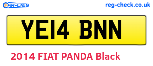 YE14BNN are the vehicle registration plates.
