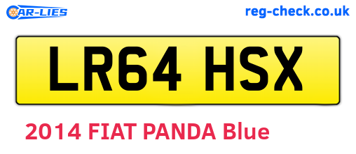LR64HSX are the vehicle registration plates.