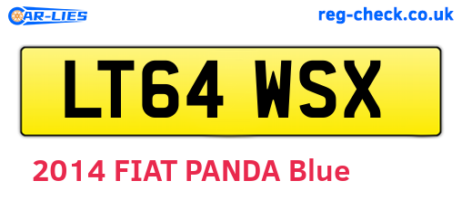 LT64WSX are the vehicle registration plates.