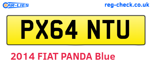 PX64NTU are the vehicle registration plates.