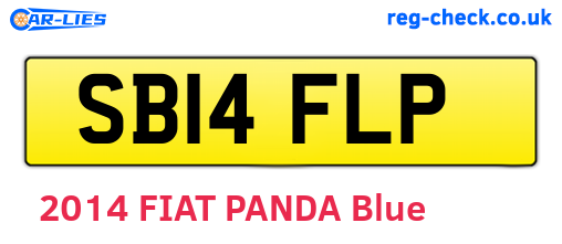 SB14FLP are the vehicle registration plates.