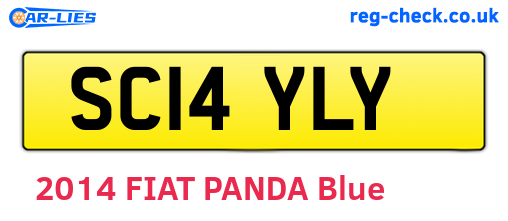 SC14YLY are the vehicle registration plates.