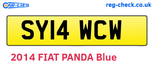 SY14WCW are the vehicle registration plates.