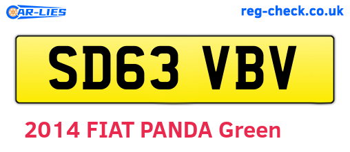 SD63VBV are the vehicle registration plates.