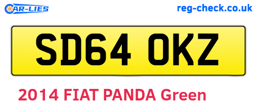 SD64OKZ are the vehicle registration plates.