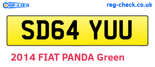SD64YUU are the vehicle registration plates.