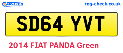SD64YVT are the vehicle registration plates.