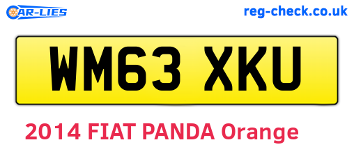 WM63XKU are the vehicle registration plates.