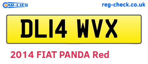 DL14WVX are the vehicle registration plates.