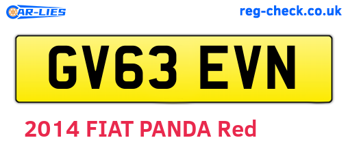 GV63EVN are the vehicle registration plates.