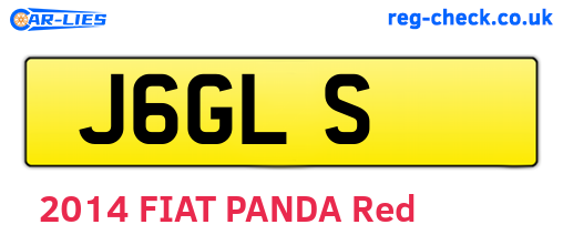 J6GLS are the vehicle registration plates.