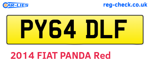PY64DLF are the vehicle registration plates.