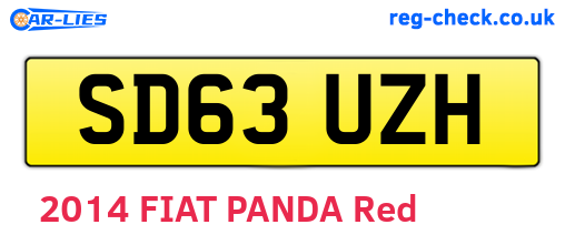 SD63UZH are the vehicle registration plates.