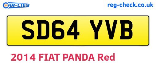 SD64YVB are the vehicle registration plates.