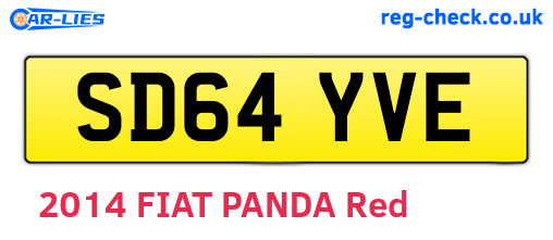 SD64YVE are the vehicle registration plates.