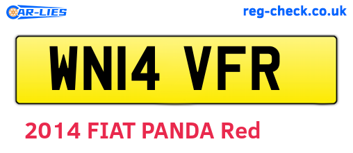 WN14VFR are the vehicle registration plates.