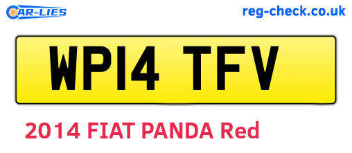 WP14TFV are the vehicle registration plates.