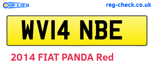 WV14NBE are the vehicle registration plates.