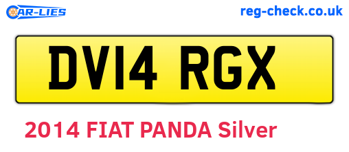 DV14RGX are the vehicle registration plates.