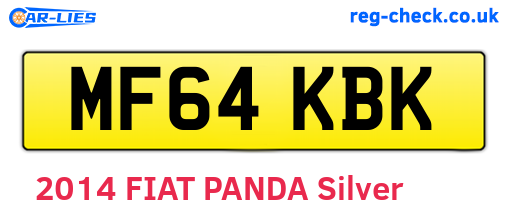 MF64KBK are the vehicle registration plates.