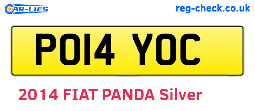 PO14YOC are the vehicle registration plates.