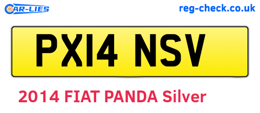 PX14NSV are the vehicle registration plates.