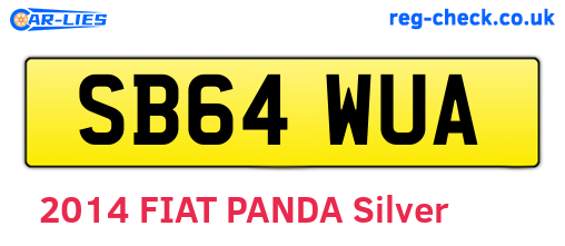 SB64WUA are the vehicle registration plates.