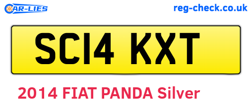 SC14KXT are the vehicle registration plates.