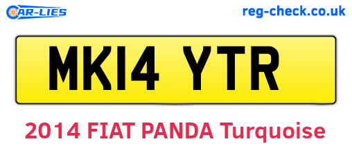 MK14YTR are the vehicle registration plates.