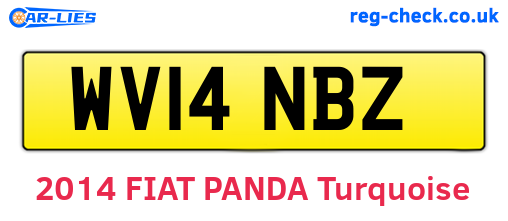 WV14NBZ are the vehicle registration plates.