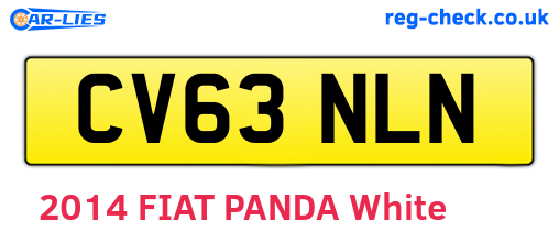 CV63NLN are the vehicle registration plates.